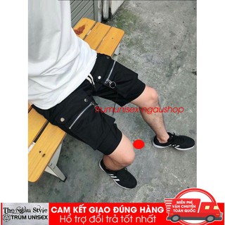 Quần short kaki nam dáng thể thao túi hộp zip gối 2020