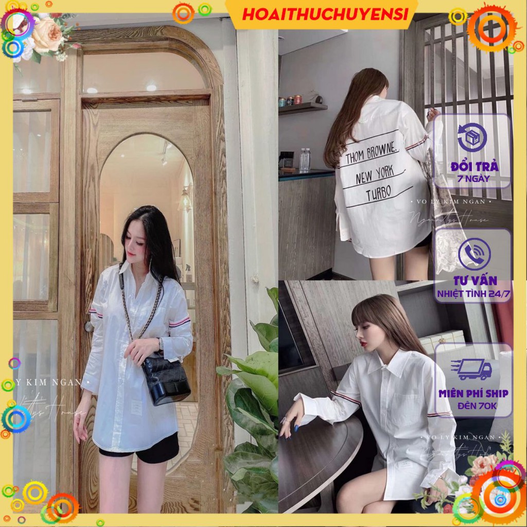 Áo sơ mi thụng chữ quốc dân giấu quần HOAITHU