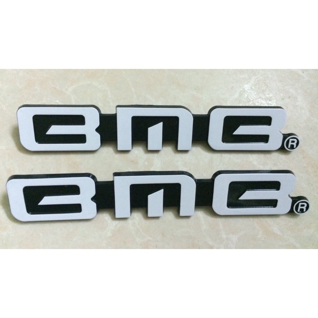 Tem logo dán thùng loa BMB  350 450 nhựa  : 2 chiếc