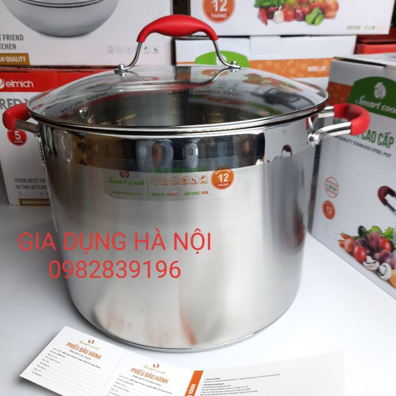 NỒI LUỘC GÀ ELMICH SMARTCOOK 3140 28CM, 3141 30CM, 5 ĐÁY, HÀNG CAO CẤP CHÍNH HÃNG