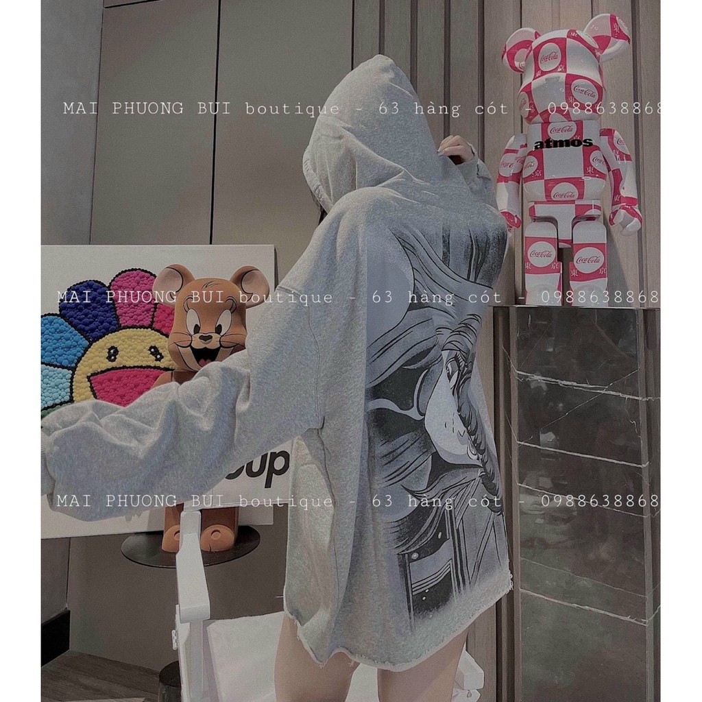 Áo hoodie nữ form rộng, áo hoodie nữ có mũ siêu dễ thương chất nỉ dày dặn dễ mix đồ siêu cá tính Tây Thi Shop | BigBuy360 - bigbuy360.vn