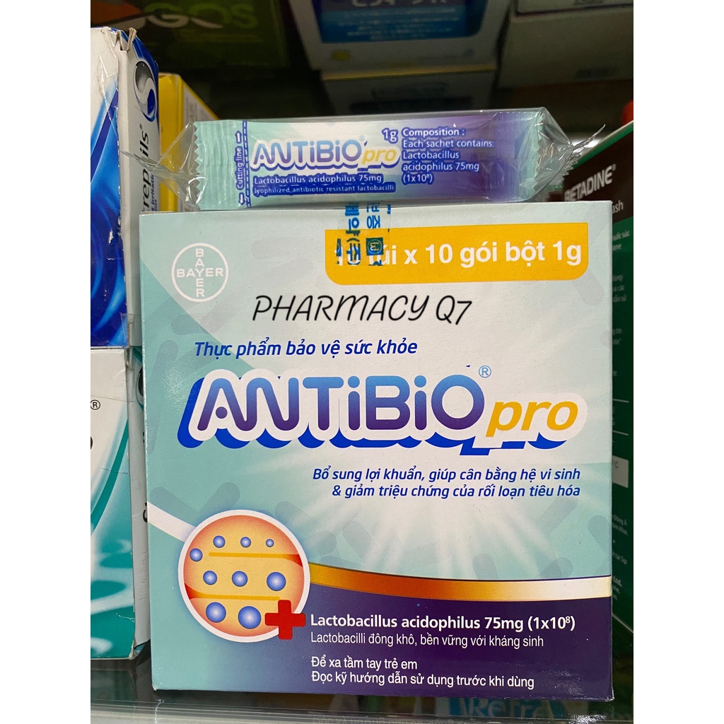 MỚI- ANTIBIO PRO TÚI 10 GÓI  Bảo Vệ Sức Khoẻ Bổ Sung Lợi Khuẩn Antibio NEW pro