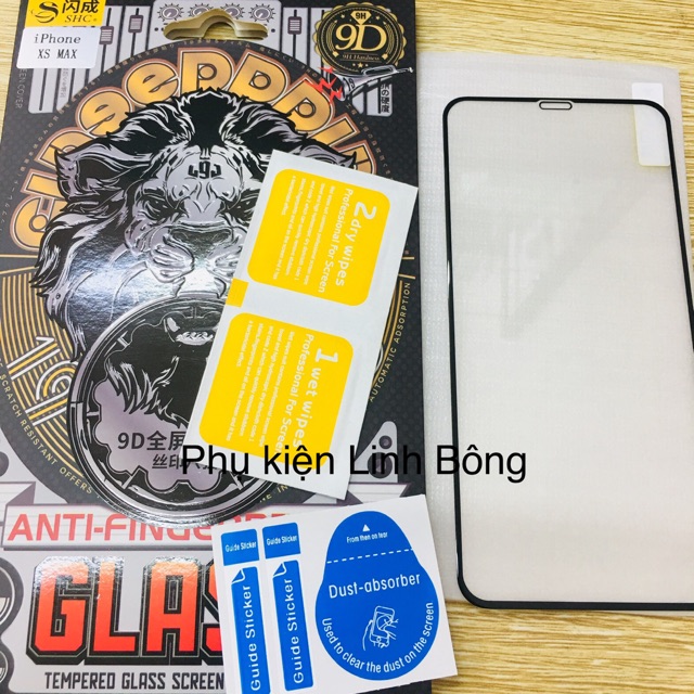 (SIÊU THÍCH) Kính cường lực siêu bền sư tử dành cho ip từ 6 đến 11promax, bo cạnh, ít bị mẻ góc, kính  đẹp, full màn