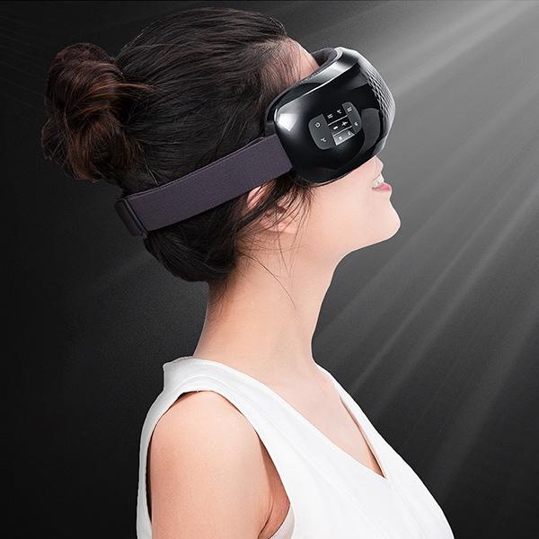 Máy massage Xoa bóp thư giãn đôi mắt giải tỏa căng thẳng mệt mỏi cho mắt hiệu quả, có sưởi nóng rung và túi khí HY-01