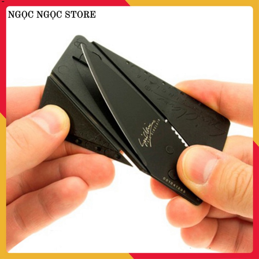 Dao Phượt Xếp Đa Năng Hình Thẻ ATM - Dao Gấp Xếp Gọn - Cao Cấp - Bỏ Ví Bóp Nam