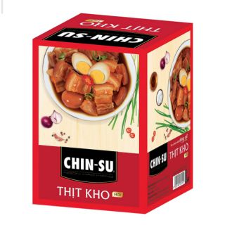 Hộp 10 Gói Gia Vị Hoàn Chỉnh Dạng Xốt Chin-Su Thịt Kho (Thịt Kho Trứng) (70g x 10) 
