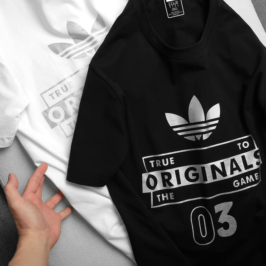 Áo phông Adidas phản quang chất liệu cotton, áo thun Unisex thời trang