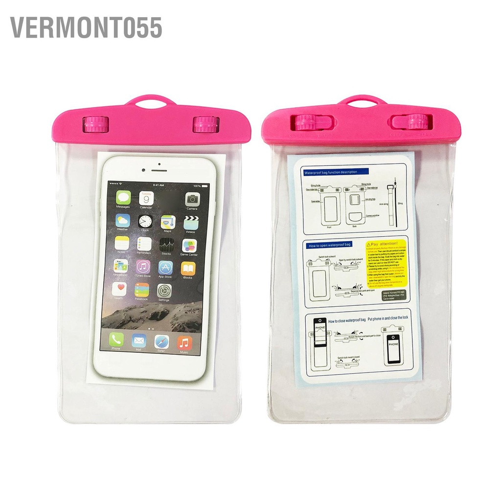 Hàng Hot Túi đựng điện thoại di động không thấm nước Túi đựng điện thoại đa năng để lặn dưới nước Hàng giao ngayVermont055