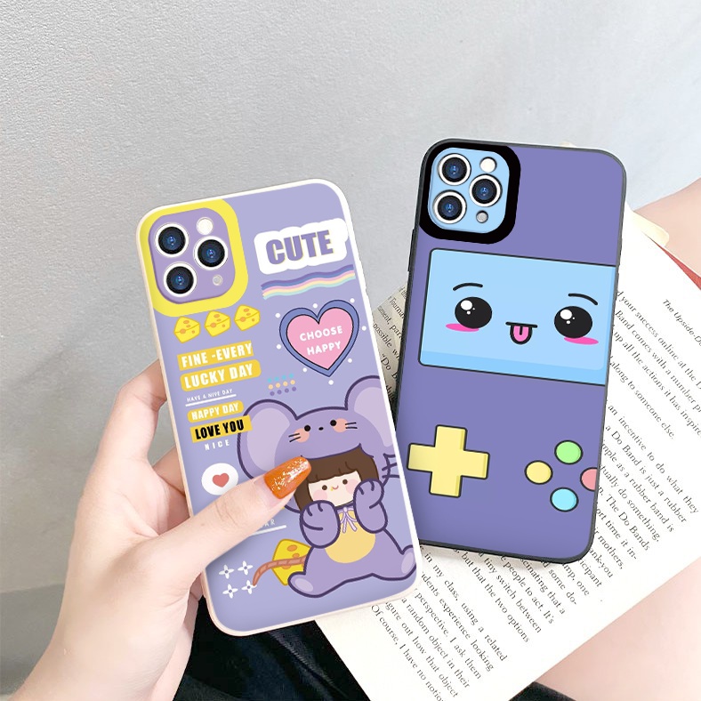Ốp IPHONE RoRo Game tím ốp iphone 12 pro/13pro/13promax/7/7+/8/8+/X/XS/XSM/11/11PMROMAX tr282