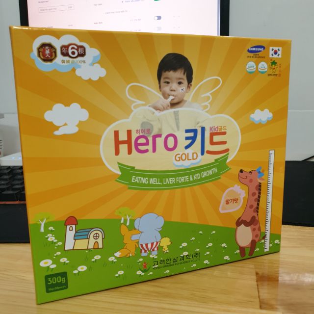 Hero Kid Gold cải thiện biếng ăn, tăng sức đề kháng, chiều cao cho bé từ 01 tuổi | BigBuy360 - bigbuy360.vn