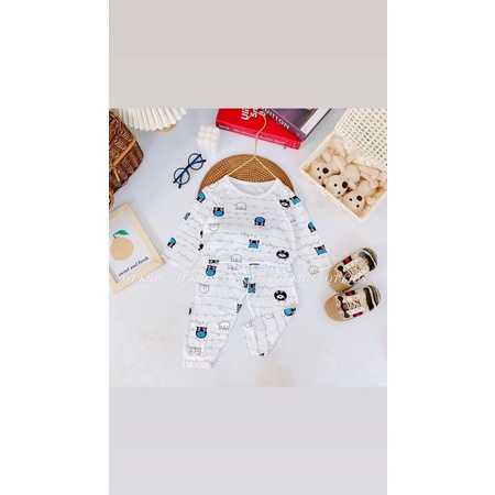 (MS24)Bộ dài tay thun lạnh siêu dễ thương cho bé trai/bé gái