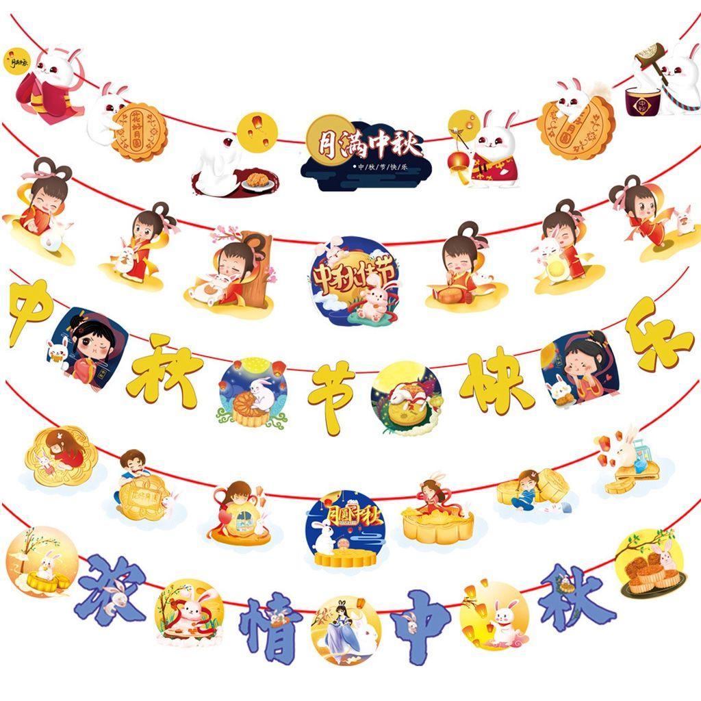 Dây Treo Trang Trí Trung Hoa Họa Tiết Thỏ Mùa Thu Đa Phong Cách Trung Hoa Độc Đáo