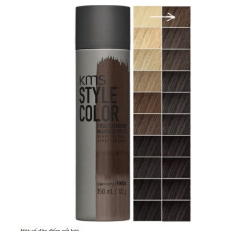 *CHÍNH HÃNG* MÀU NHUỘM TÓC DẠNG XỊT TẠM THỜI KMS STYLECOLOR 150ML