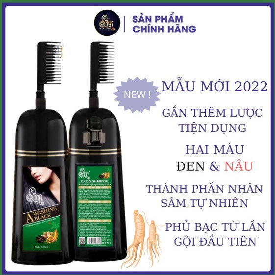 Dầu gội phủ bạc SIN HAIR chính hãng Nhật Bản 500ml thành phần nhân sâm tự nhiên giúp phủ bạc tóc từ lần gội đầu tiên.