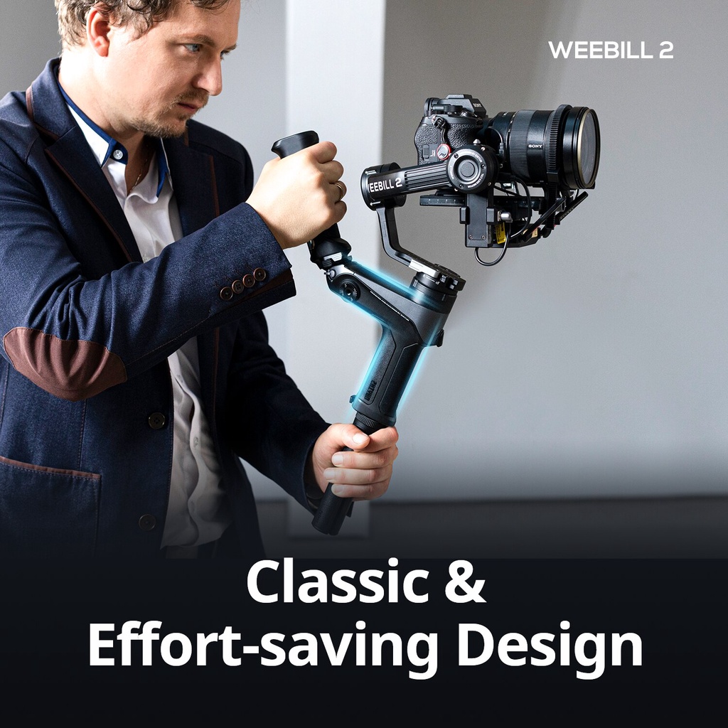 ZHIYUN WEEBILL 2 - Gimbal Chống Rung Cho Máy Ảnh, DSLR Cỡ Lớn, Hỗ Trợ Màn Hình, Theo Dõi Chuyển Động, Điều Khiển Từ Xa | BigBuy360 - bigbuy360.vn