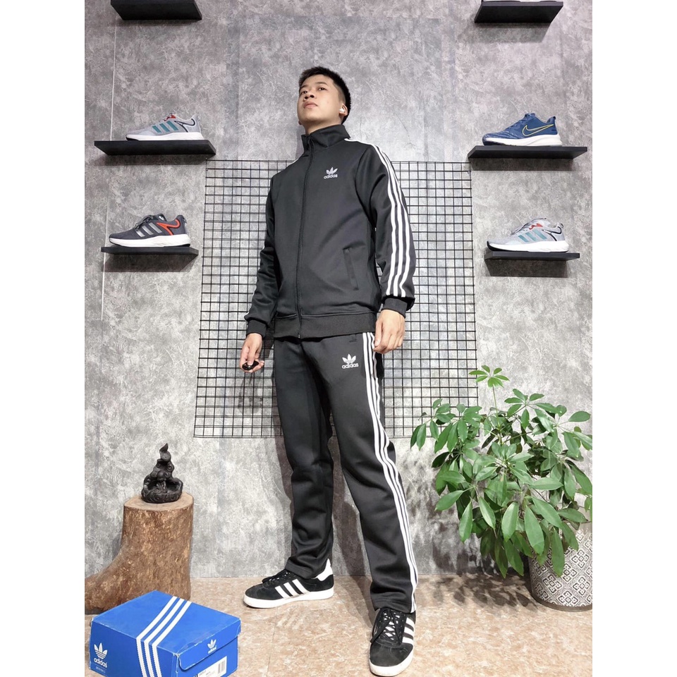 Bộ Thể Thao adidas.s NAM NỮ Vải POLY cao cấp không bai không xù Thêu Logo, Bộ Quần áo adidas Nam Nữ Thu Đông