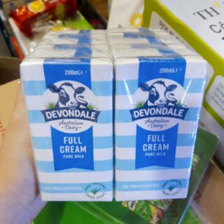 (11/2020)Thùng 24 hộp sữa Devondale full cream 200ml