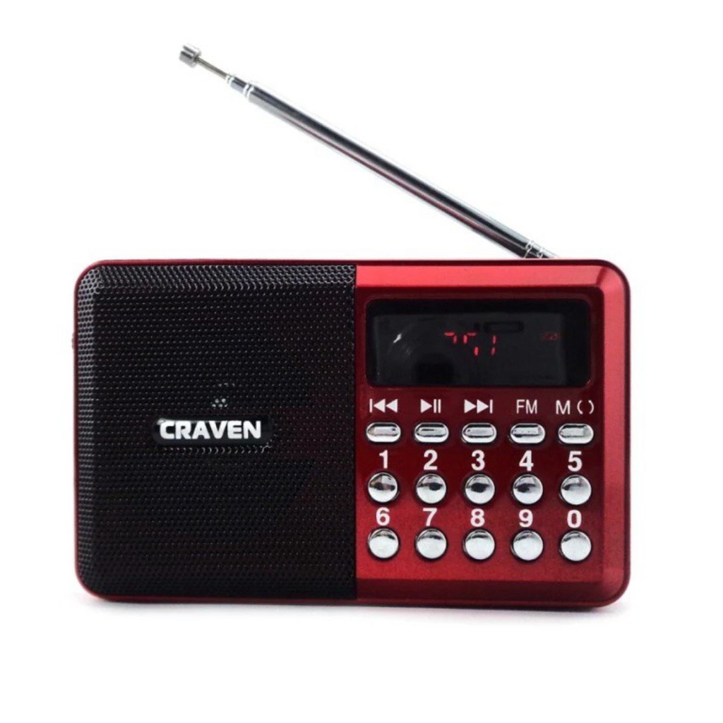 Loa Đài FM Nghe Nhạc USB Thẻ Nhớ Craven Cr-16