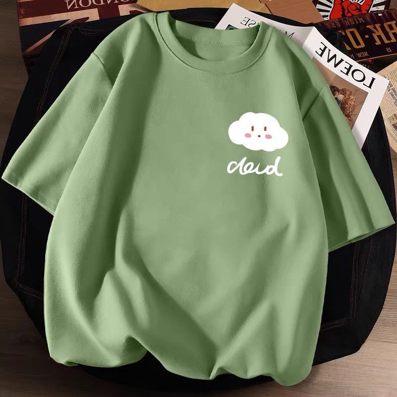 [FREE SIZE] Áo Thun Unisex Tay Lỡ Form Rộng Kiểu Dáng Basic Cho Cả Nam Và Nữ | BigBuy360 - bigbuy360.vn