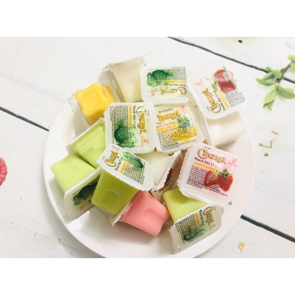 Thạch sữa chua vị trái cây Chapi hủ lớn 400g