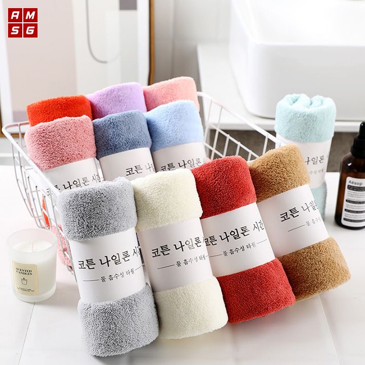 KHĂN MẶT LÔNG CỪU HÀN QUỐC KT 50x35cm