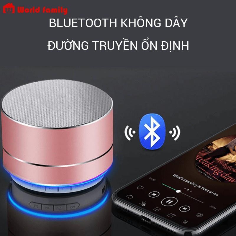 Loa Bluetooth A10 Mini Vỏ Nhôm Di Động Hỗ Trợ Thẻ Nhớ ( CÓ BÁN BUÔN SỈ LẺ GIÁ HẤP DẪN)