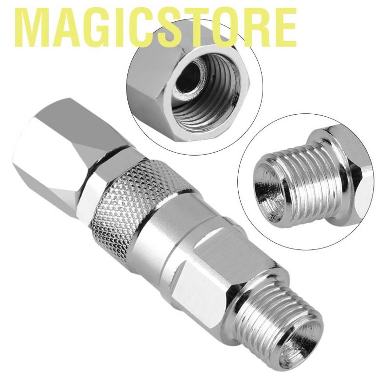 Magicstore 1/4-Inch Stainless Steel Airless High Pressure Spray Gun Hose Swivel Joint For Paint Sprayers