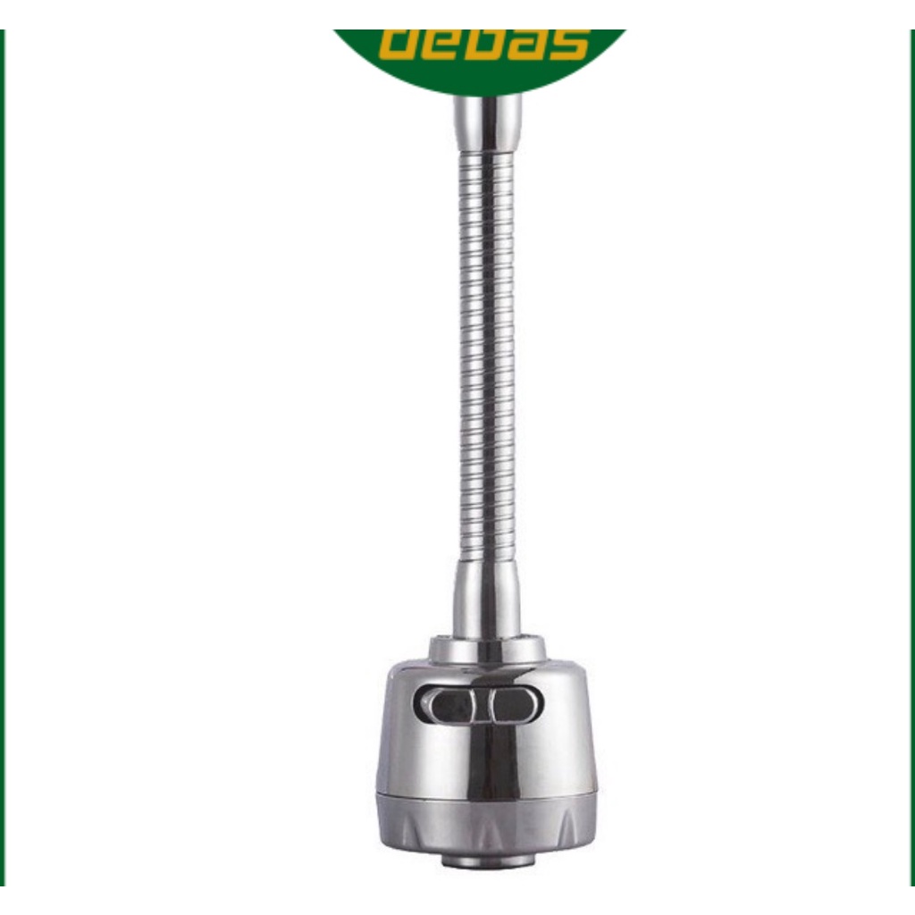Đầu nối vòi rửa bát dây lò xo inox 304 cố định được xoay 360 độ tăng áp 2 chế độ nước đầu vòi rửa bát Debas