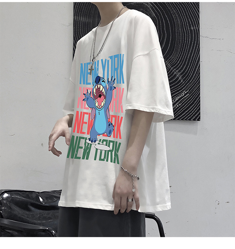 Áo Thun Nam In Hình Hoạt Hình Phong Cách Hip Hop Có 5 Màu (M-8Xl150Kg