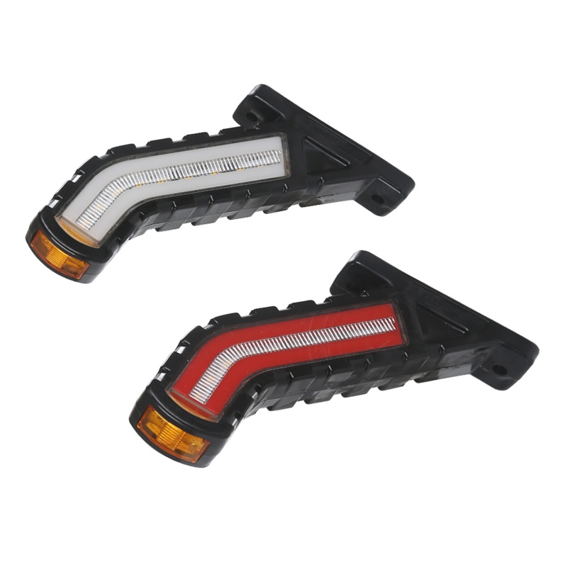 Bộ 2 Đèn LED Tín Hiệu Chống Nước IP67 Màu Hổ Phách Cho Tàu Thuyền RV
