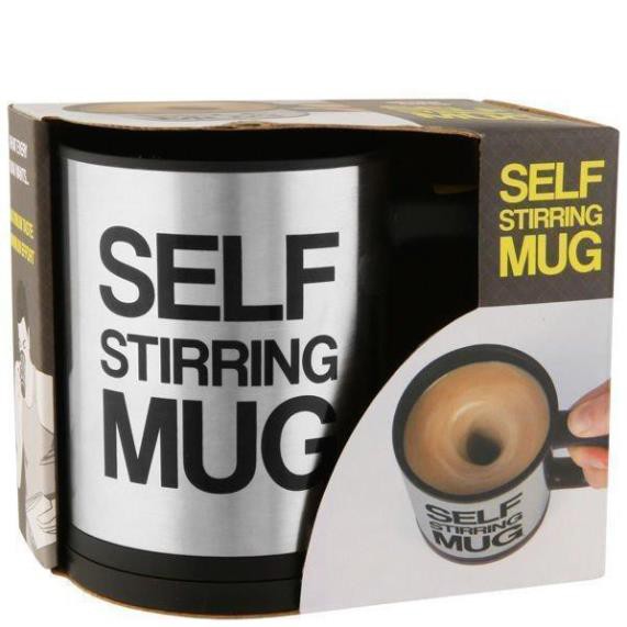 Cốc Pha Cafe, Cốc Cafe Tự Khuấy Thông Minh Self Stirring Mug Dùng Pin Tiểu Tiện Dụng