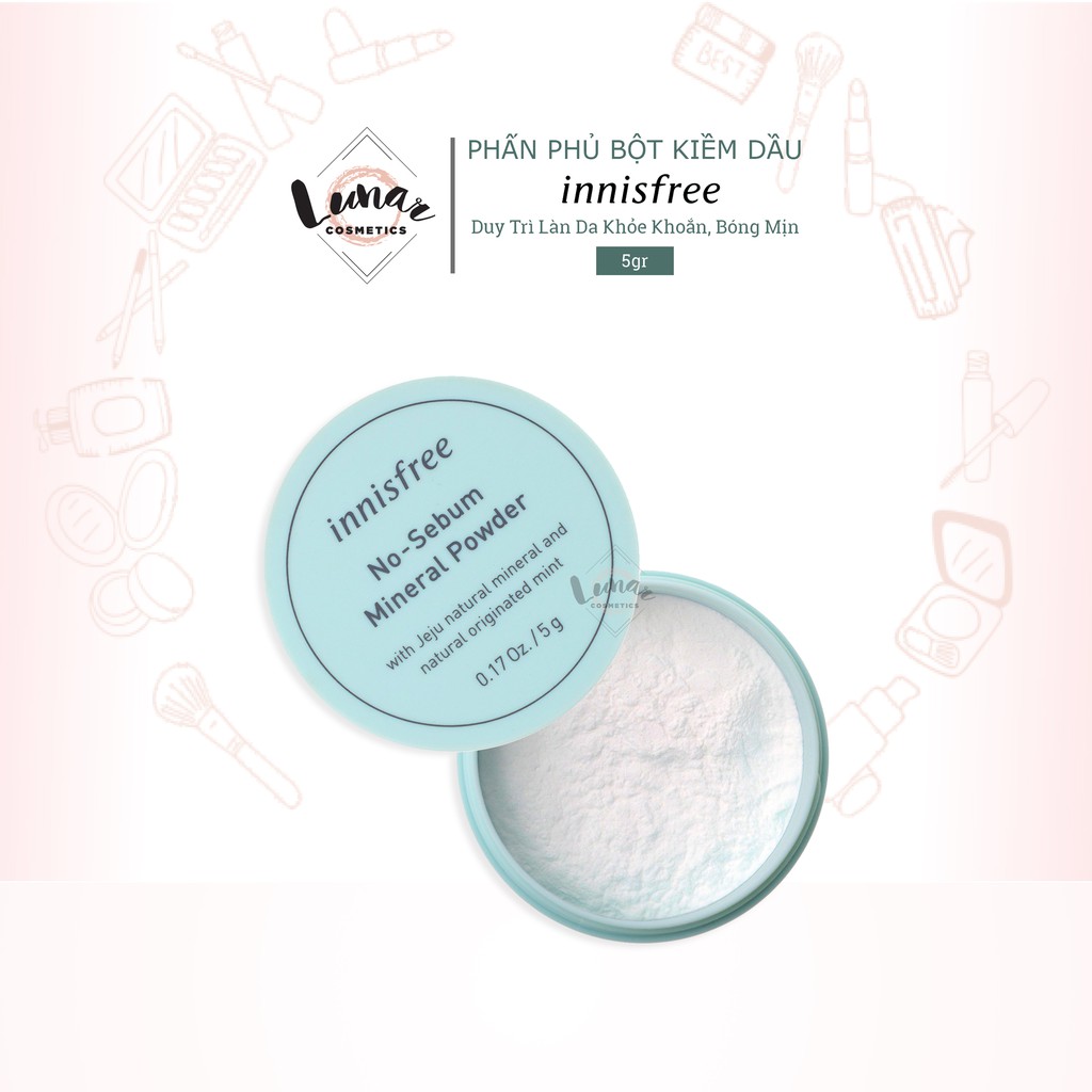 Phấn Phủ Bột Kiềm Dầu Innisfree No Sebum Minearal Powder