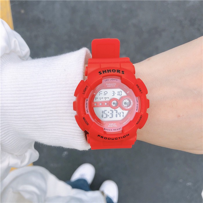 Đồng hồ Điện tử Thể thao nam nữ SHHORS dây silicon - MS20 | BigBuy360 - bigbuy360.vn