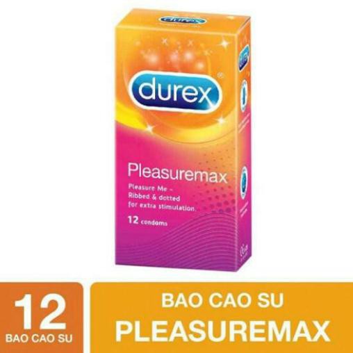 [HÀNG NHẬP KHẨU] - Bao cao su GÂN GAI Liti Durex Pleasuremax Size 49-52 -Hộp 12 cái (SP được chị em ưa thích nhất)