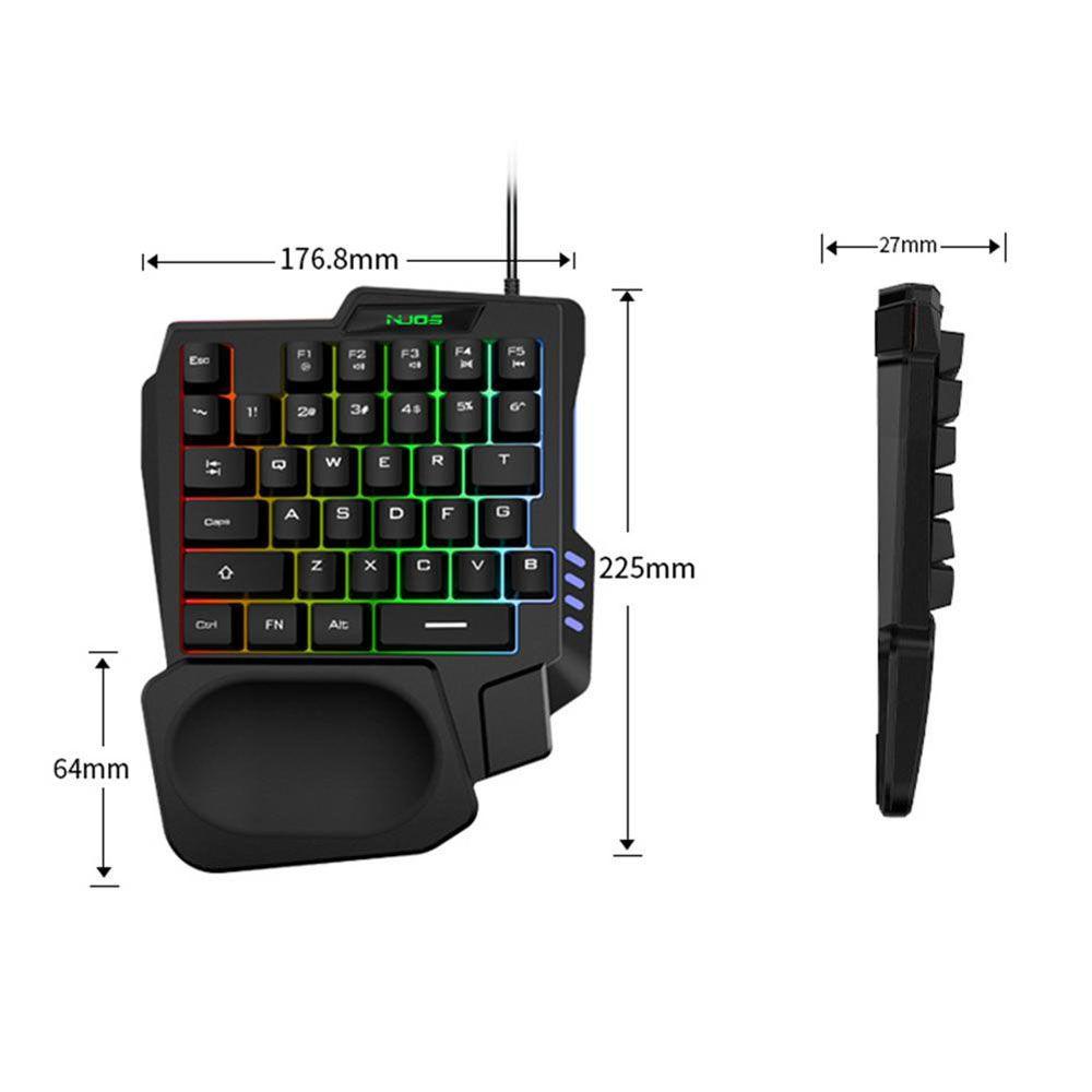 Bàn Phím Cơ Gaming TAYLOR1 35 Phím Có Dây Phát Quang Độc Đáo
