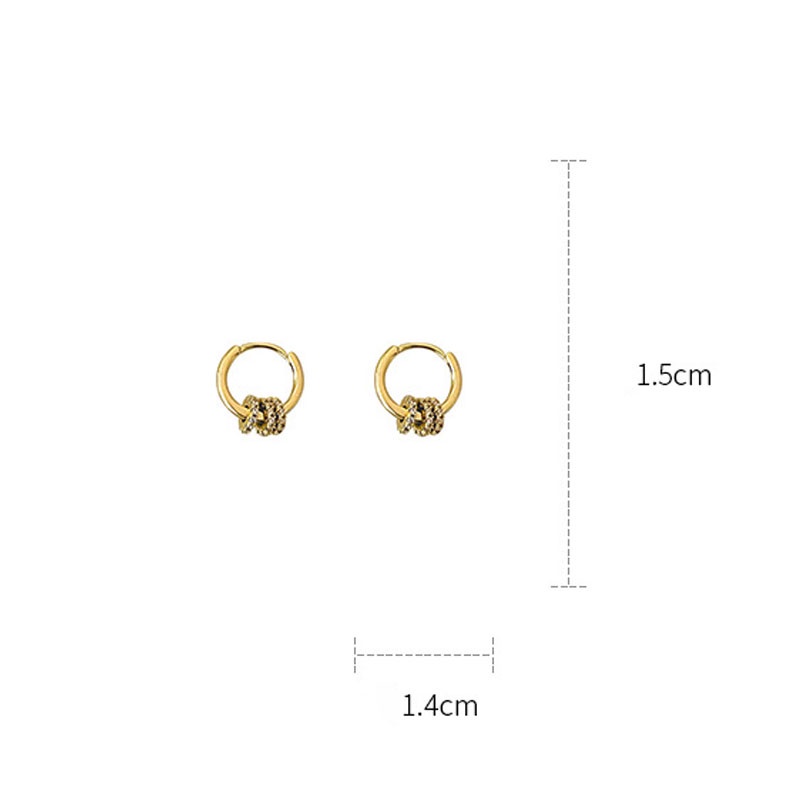 Bông tai hình học đơn giản thanh lịch cho nữ