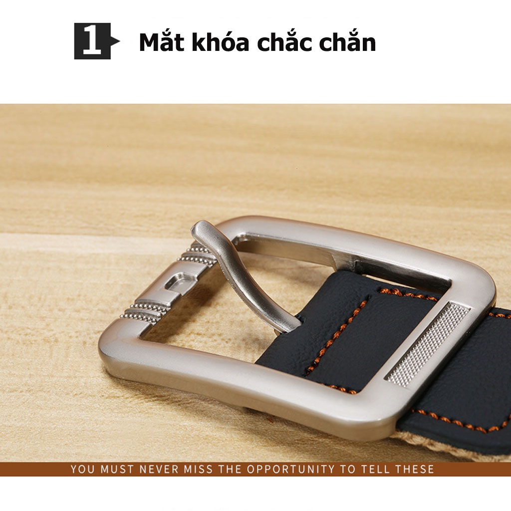 Thắt Lưng Nam Vài Dù Khóa Truyền Thống Lịch Lãm Sang Trọng Khóa Cài Tiện Dụng Dây Vải Dù Cao Cấp