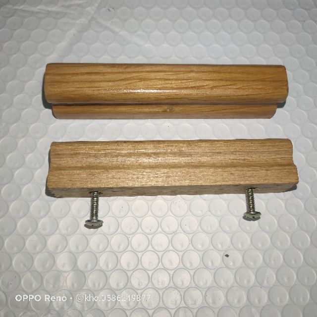 Tay nắm hộc tủ bằng gỗ - bản dài
