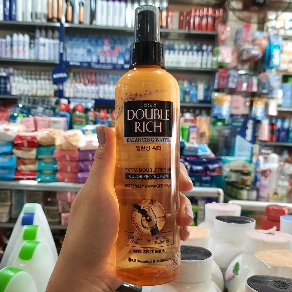 XỊT DƯỠNG DOUBLE RICH CHUYÊN SÂU GIỮ MÀU 250ML DÀNH CHO TÓC NHUỘM - CHAI VÀNG
