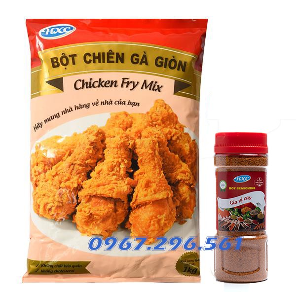 Combo làm món gà rán KFC cay (làm được 4kg gà )