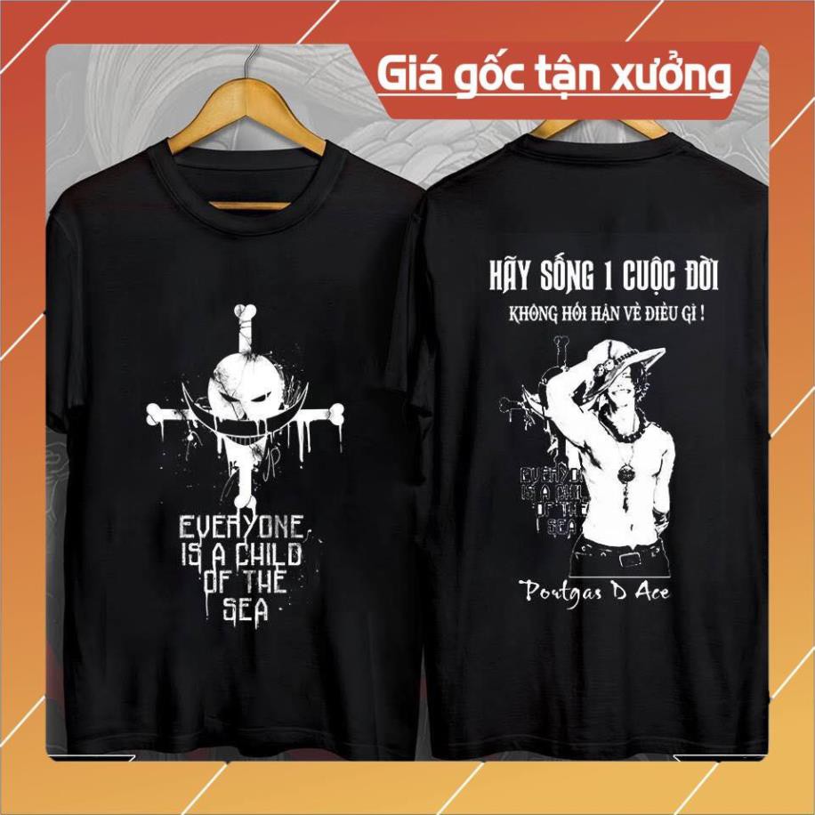 Áo One Piece Râu Trắng Ace cực ngầu giá rẻ nhất