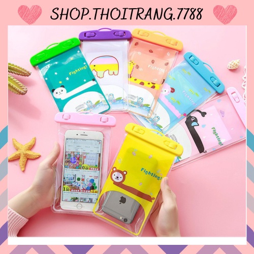 Túi đựng điện thoại chống nước đi mưa, đi biển siêu dễ thương 88066 shop thời trang