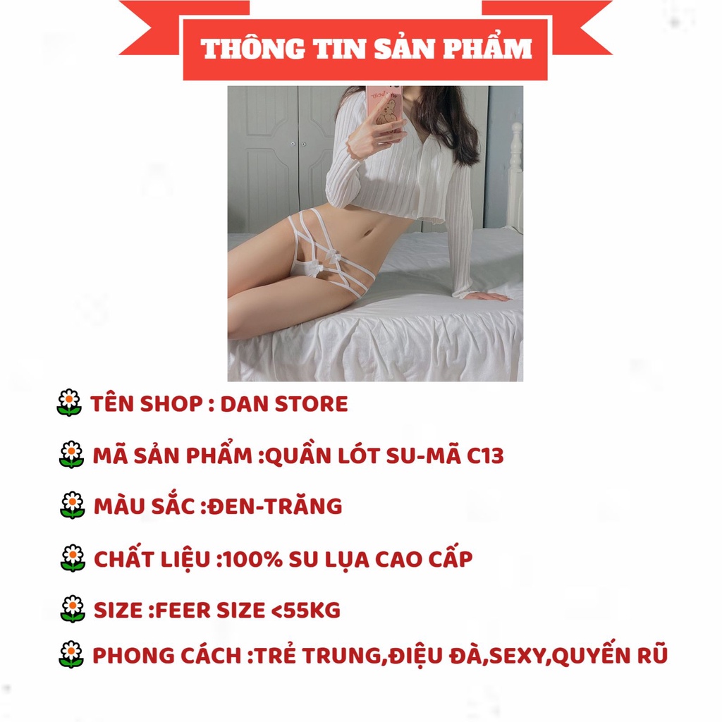 Quần Lót Nữ Sexy - Quần Lót Su thiết kế đan chéo dây sexy mỏng mát điệu đà DAN STORE MÃ C13