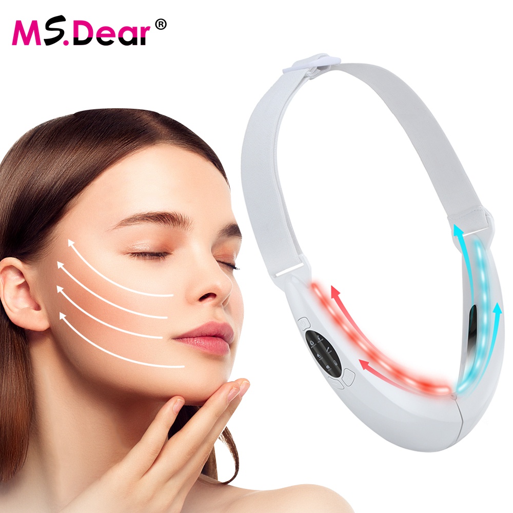Máy nâng cơ làm đẹp tạo mặt V-line EMS MsDear bằng đèn LED