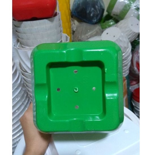 Chậu nhựa vuông V19 (19x15cm) chât dày, bóng_Chậu hoa nhưa loại đẹp, cứng cáp, bền xịn