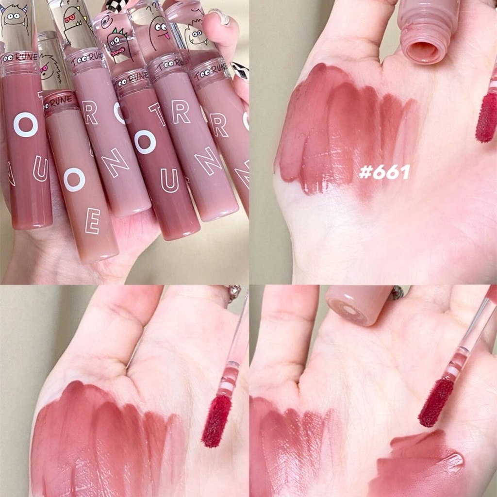 Son bóng TOORUNE hiệu ứng sương mờ không thấm nước tùy chọn màu sắc 2.5g