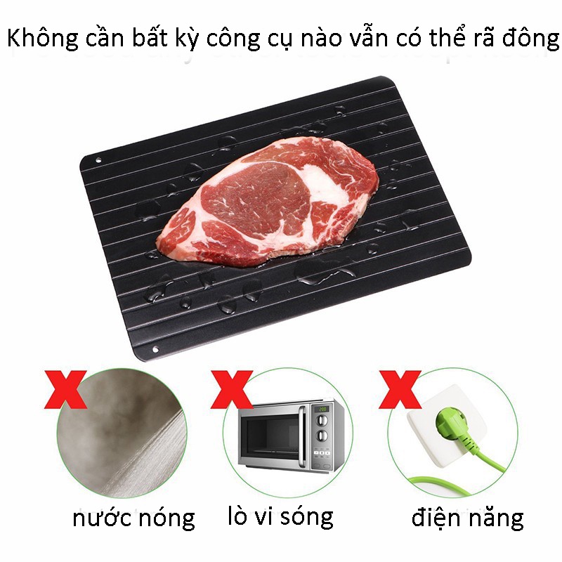 Dụng Cụ Nhà Bếp - Thớt Rã Đông Thực Phẩm Đa Năng Tự Nhiên Siêu Nhanh