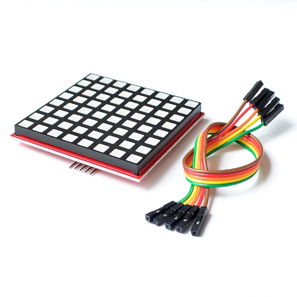 Bảng chơi nhạc điện tử Dot Matrix có lèn LED RGB 8*8 cho Raspberry Pi 3/2/B+ 8x8 RPI-RGB-LED