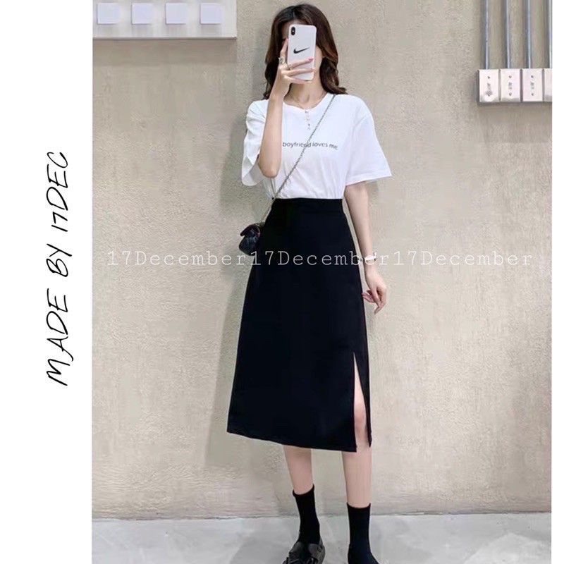 Chân váy xẻ tà [Ảnh thật] | BigBuy360 - bigbuy360.vn