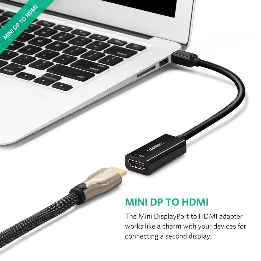 Dây Cáp Chuyển Đổi Mini Displayport To HDMI Hỗ Trợ 4K x 2K cao cấp Ugreen 40360 - Hàng Chính Hãng